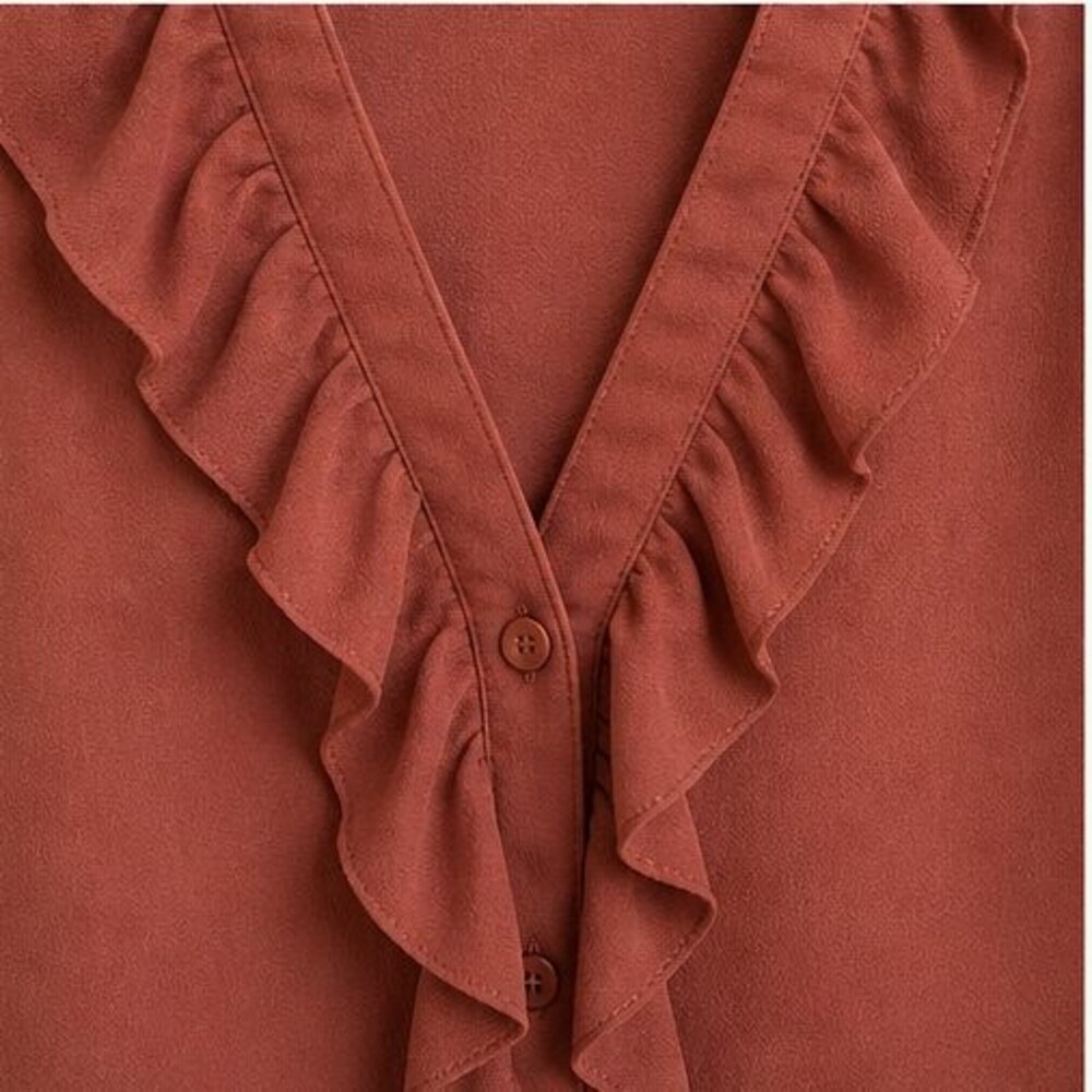 Rust Smocked Top - Picture 4 of 6